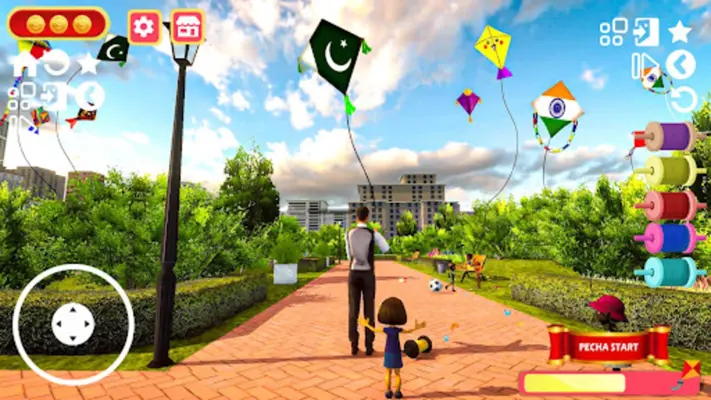 Kite Sim Kite Flying Games android App screenshot 1